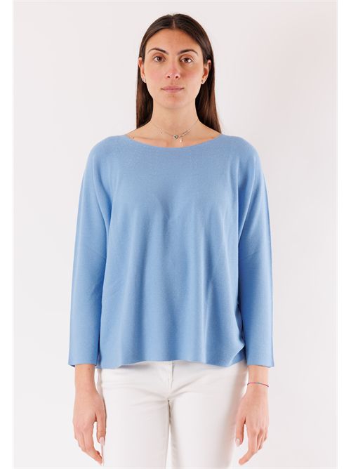 Maglia fluida girocollo 3M1511 KONTATTO | 3M1511CDENIM