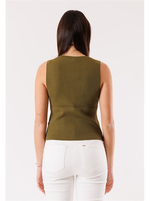 Gilet bottoni 3M1540 KONTATTO | 3M1540CKAKI