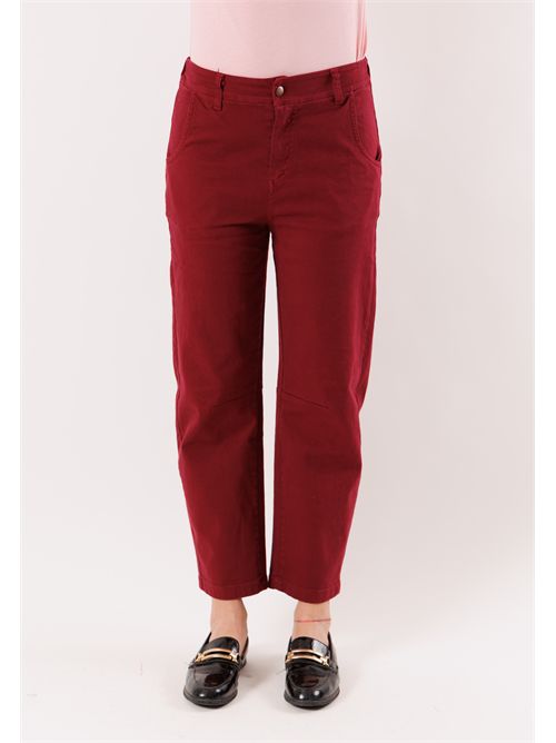 pantalone vita bassa FW200C KONTATTO | FW200CSANGRIA