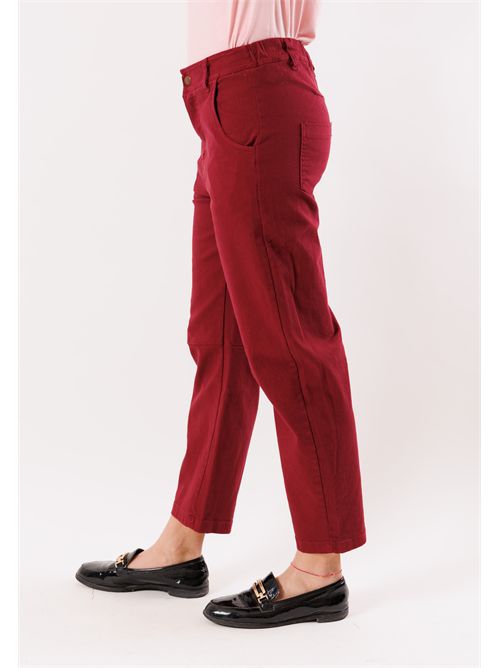 pantalone vita bassa FW200C KONTATTO | FW200CSANGRIA