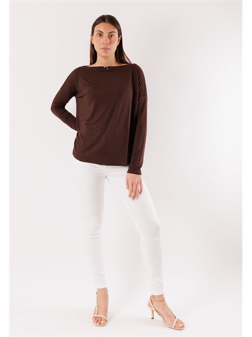 Blouse with 3/4 sleeves MR6000C KONTATTO | MR6000CCIOCCOLATO