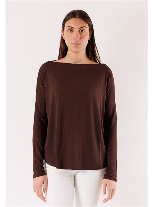 Blouse with 3/4 sleeves MR6000C KONTATTO | MR6000CCIOCCOLATO