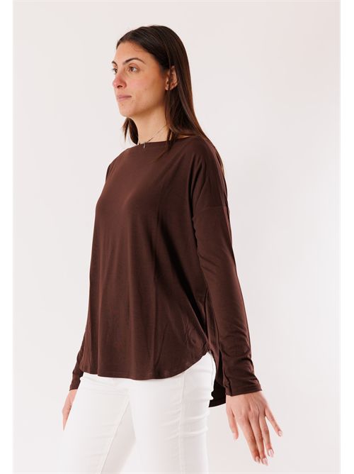 Blouse with 3/4 sleeves MR6000C KONTATTO | MR6000CCIOCCOLATO