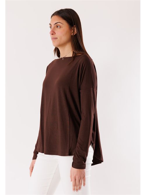 Blouse with 3/4 sleeves MR6000C KONTATTO | MR6000CCIOCCOLATO