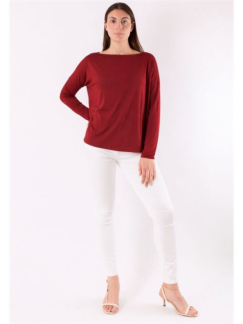 Blouse with 3/4 sleeves MR6000C KONTATTO | MR6000CSANGRIA