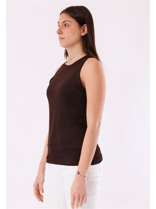 Top basic fitted MR6001C KONTATTO | MR6001CCIOCCOLATO