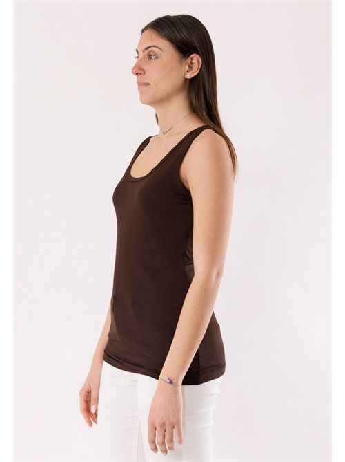 Top basic fitted MR6002C KONTATTO | MR6002CCIOCCOLATO