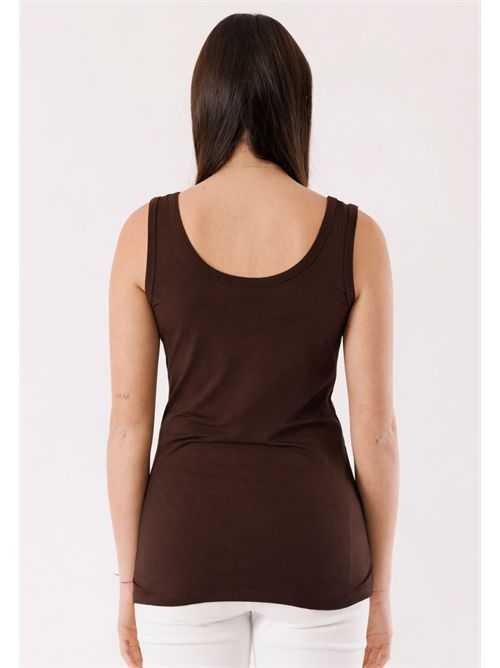 Top basic fitted MR6002C KONTATTO | MR6002CCIOCCOLATO