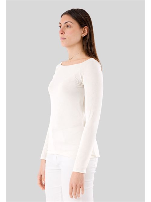 Second skin top with boat neckline MR6003C KONTATTO | MR6003CPANNA