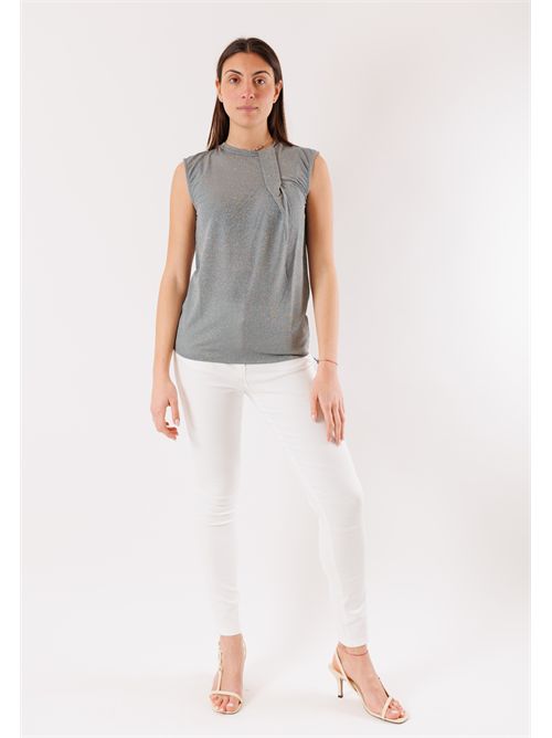 Top drapey lurex MR6009C KONTATTO | MR6009CJEANS