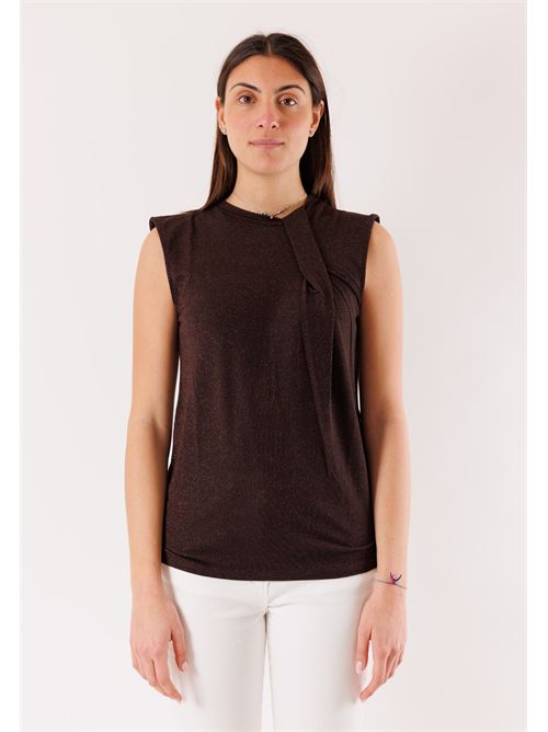 Top drapey lurex MR6009C KONTATTO | MR6009CMORO