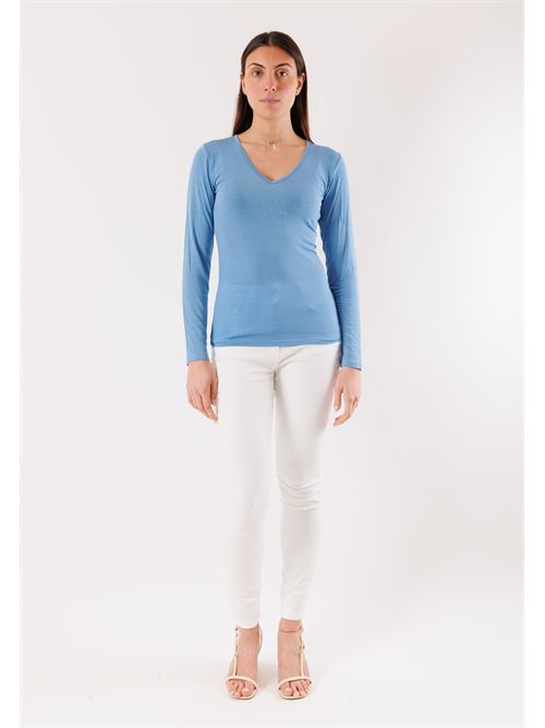 Maglia second skin scollo v MR6012C KONTATTO | MR6012CDENIM