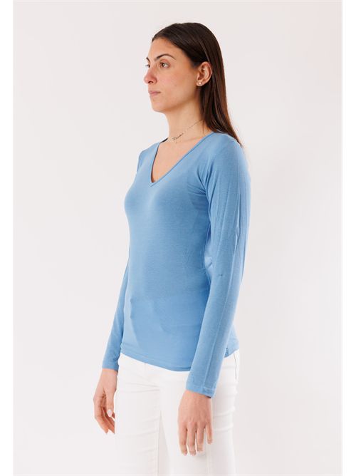 Maglia second skin scollo v MR6012C KONTATTO | MR6012CDENIM