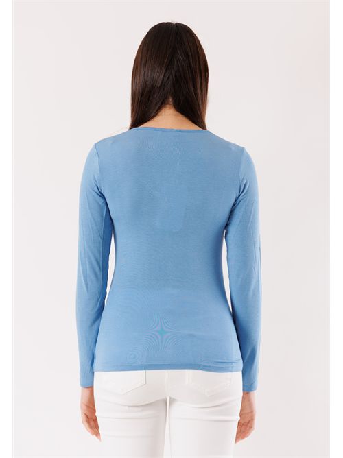 Maglia second skin scollo v MR6012C KONTATTO | MR6012CDENIM