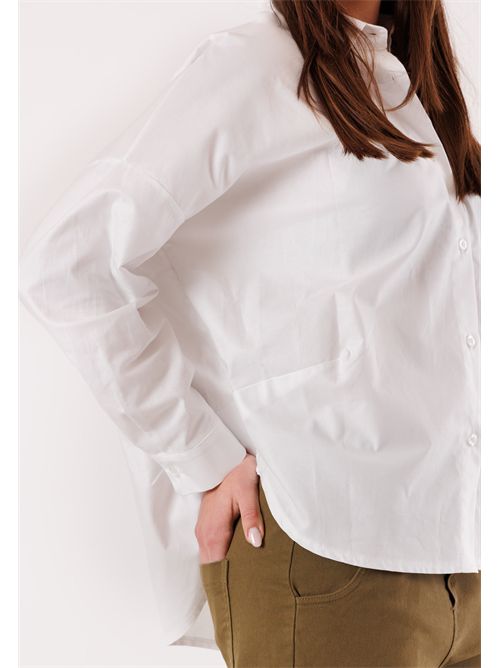 camicia over pinces sul fondo NH406C KONTATTO | NH406CBIANCO