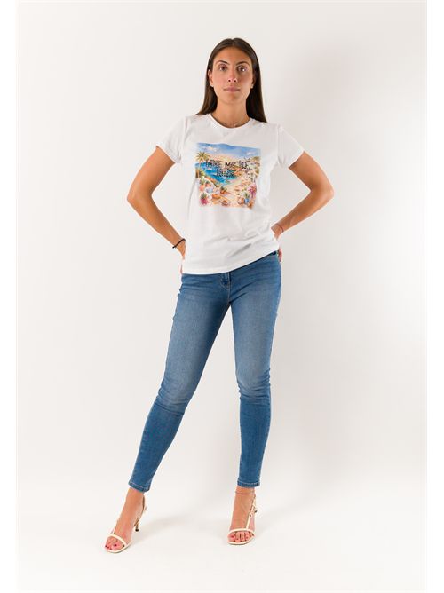 t-shirt ibiza KONTATTO | PR119FBIANCO
