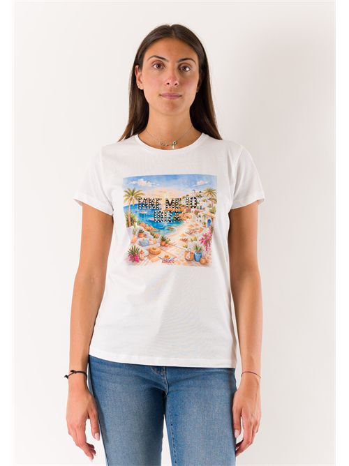 t-shirt ibiza KONTATTO | PR119FBIANCO