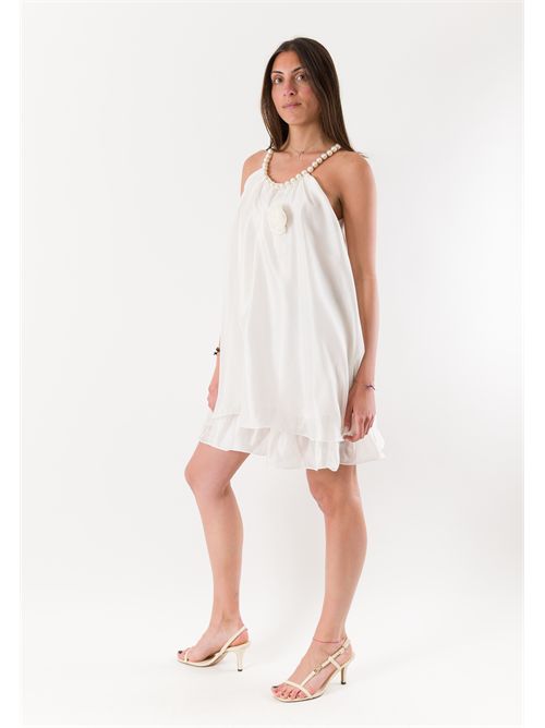 abito chiffon perle KONTATTO | SA102FCREMA