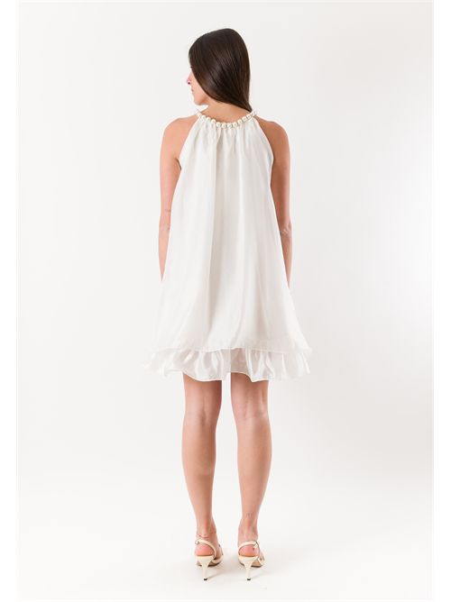 abito chiffon perle KONTATTO | SA102FCREMA