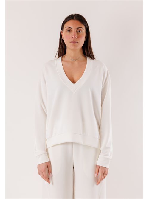 V-neck blouse SM200C KONTATTO | SM200CBURRO