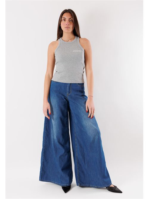 Canotta costina stampa SM204 KONTATTO | SM204CGRIGIO MEL