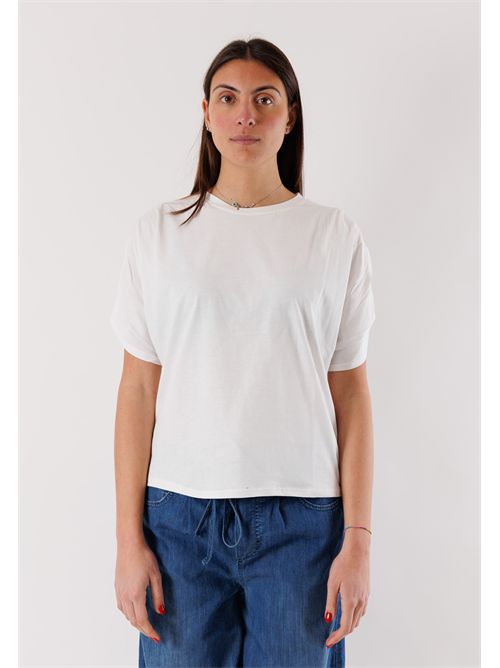 T-shirt maniche pieghe SM212 KONTATTO | SM212CPANNA