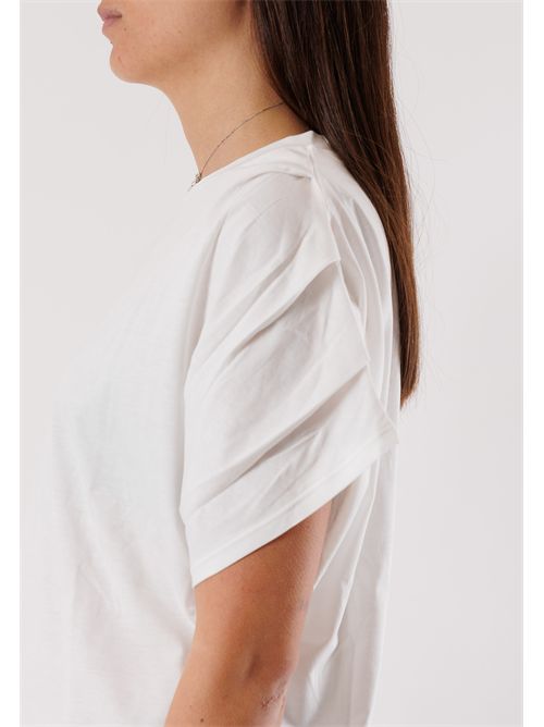 T-shirt maniche pieghe SM212 KONTATTO | SM212CPANNA