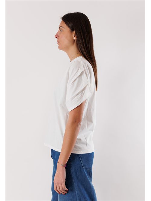 T-shirt maniche pieghe SM212 KONTATTO | SM212CPANNA