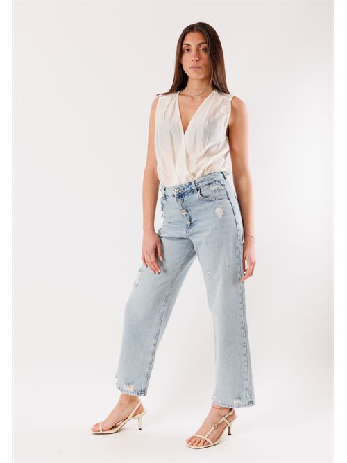 Denim jeans with exposed buttons TU203C KONTATTO | TU203CDENIM