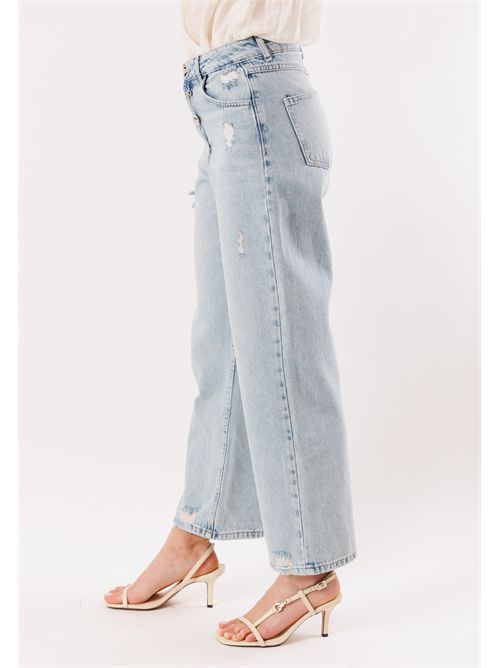 Denim jeans with exposed buttons TU203C KONTATTO | TU203CDENIM