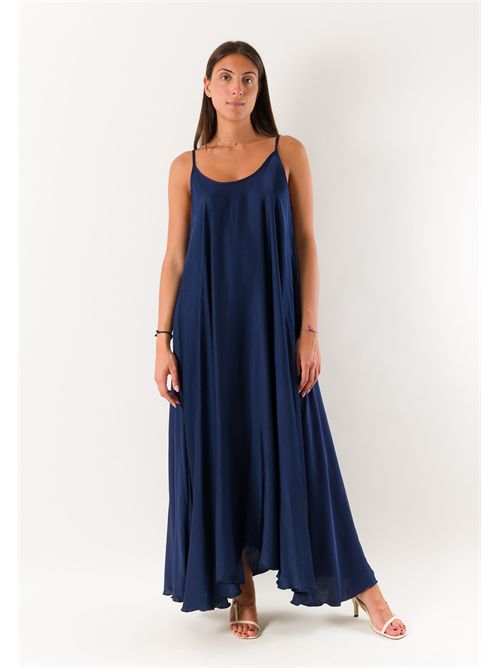 abito raso MESANGE ORO | 621176BLU SCURO