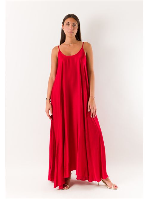 abito raso MESANGE ORO | 621176ROSSO FERRARI
