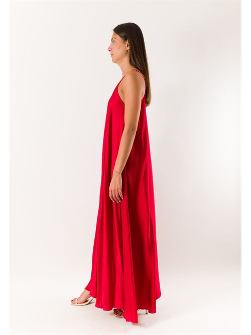 abito raso MESANGE ORO | 621176ROSSO FERRARI