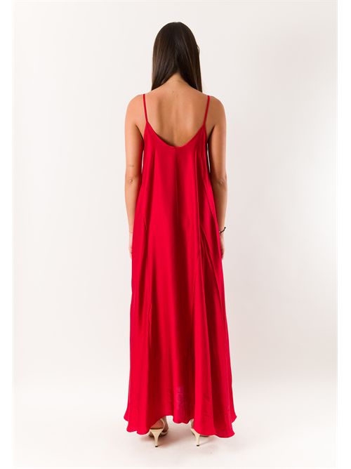 abito raso MESANGE ORO | 621176ROSSO FERRARI