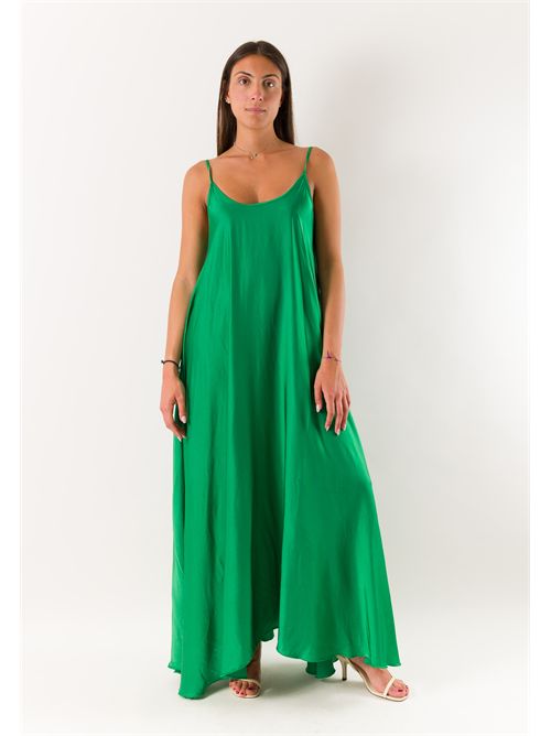 abito raso MESANGE ORO | 621176VERDE GUCCI