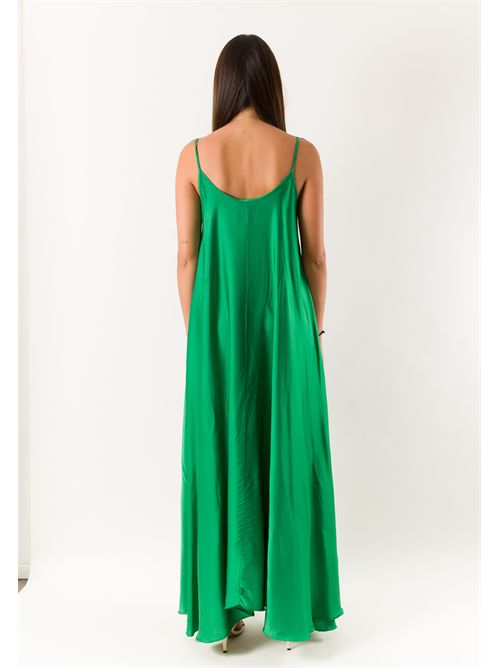 abito raso MESANGE ORO | 621176VERDE GUCCI
