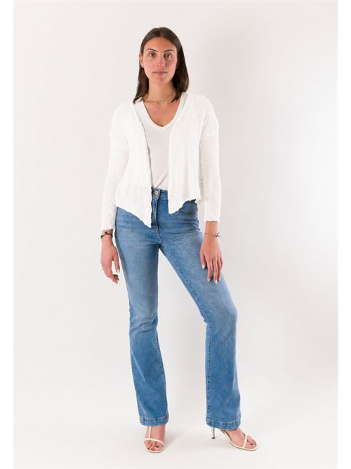 open cotton bolero A0383 MESANGE | A0383BIANCO