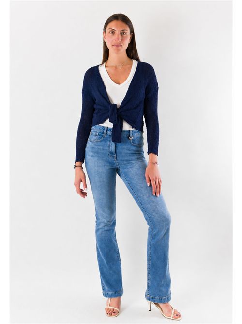 open cotton bolero A0383 MESANGE | A0383BLU
