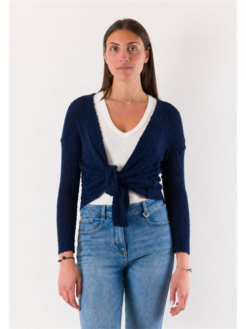 open cotton bolero A0383 MESANGE | A0383BLU