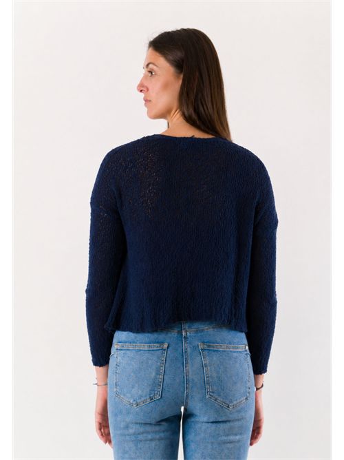 open cotton bolero A0383 MESANGE | A0383BLU