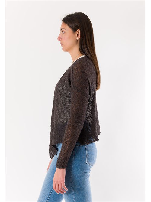 bolerino aperto in cotone A0383 MESANGE | A0383MORO