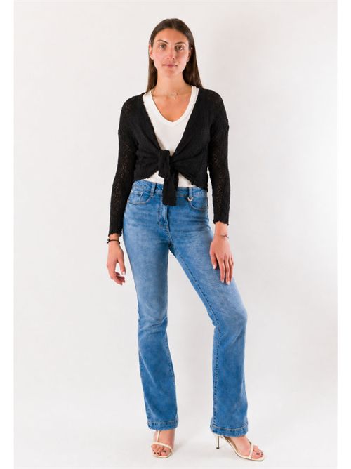 open cotton bolero A0383 MESANGE | A0383NERO