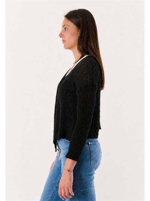 open cotton bolero A0383 MESANGE | A0383NERO