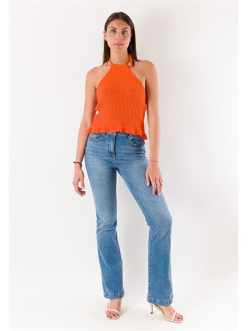 top scollo all'americana A0881 MESANGE | A0881ARANCIO