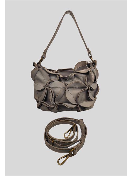 borsa in vera pelle lavorata AR080 MESANGE | AR080TAUPE