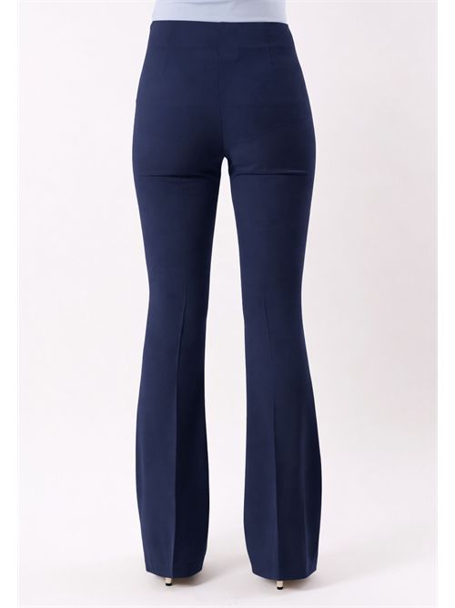 pantalone a zampa PE26004 MESANGE | PE26004BLU
