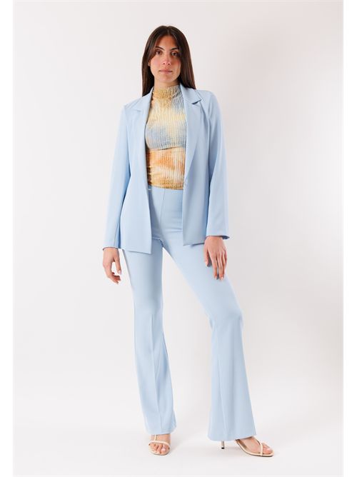 pantalone a zampa PE26004 MESANGE | PE26004CIELO