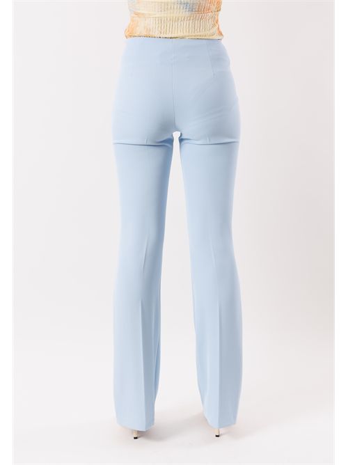 pantalone a zampa PE26004 MESANGE | PE26004CIELO