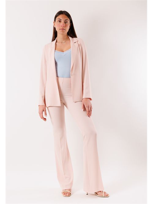 pantalone a zampa MESANGE | PE26004NUDE