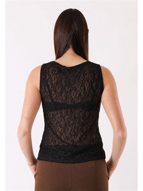 lace tank top PE26036 MESANGE | PE26036NERO